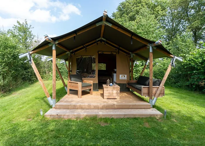 Safari Tent 1 Op Wellness En Stoltenborg خيمة فخمة *